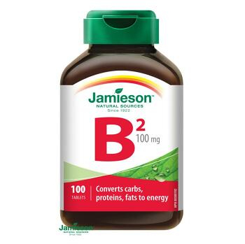 JAMIESON Vitamín B2 riboflavín 100 mg 100 tabliet