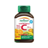 JAMIESON Vitamín C 500 mg mix troch ovocných príchutí 120 tabliet na cmúľanie