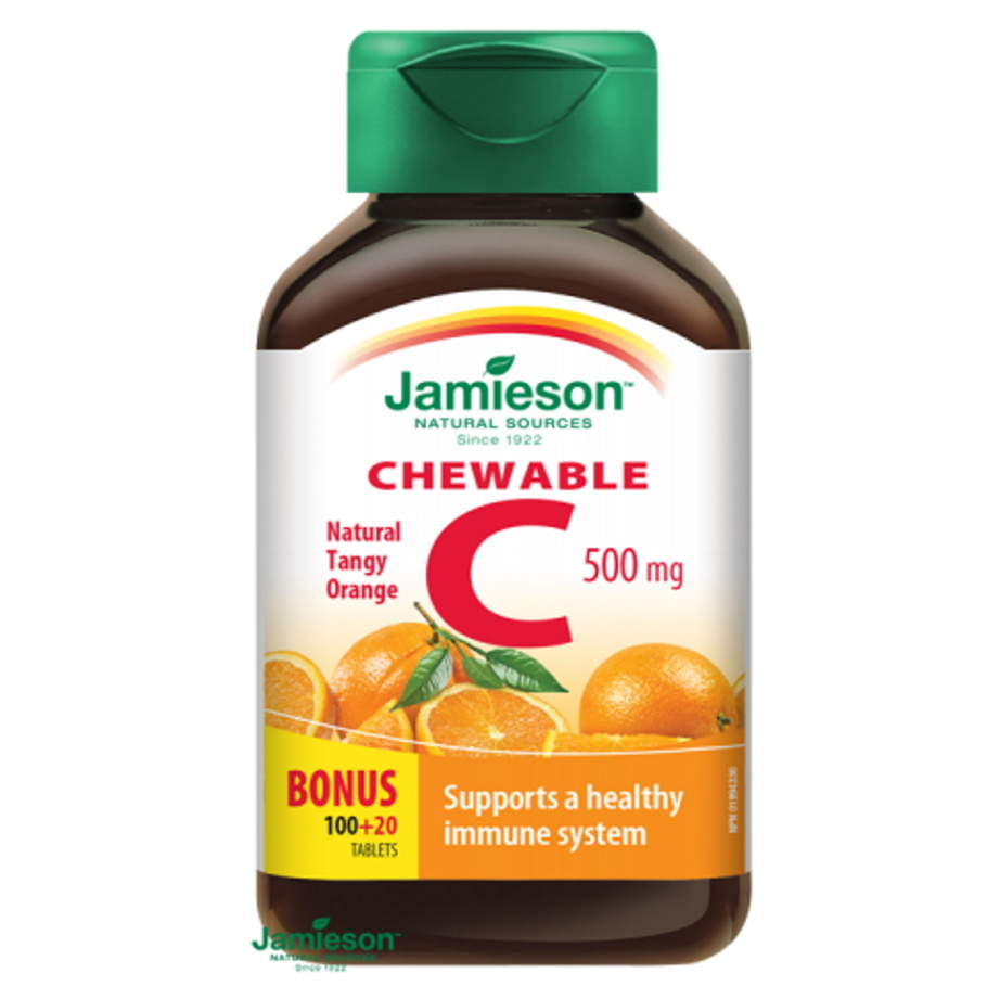 JAMIESON Vitamín C 500 mg s príchuťou pomaranča 120 tabliet na cmúľanie kúpite na Mojalekaren.sk