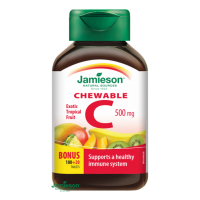 JAMIESON Vitamín C 500 mg tropické ovocie 120 tabliet na cmúľanie