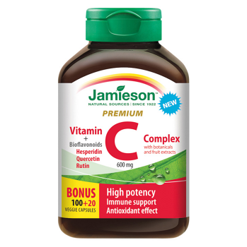 JAMIESON Vitamín C s bioflavonoidmi PREMIUM 600mg 120 tabliet