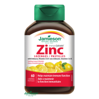 JAMIESON Zinok s vitamínmi C a D3 citrón 60 pastiliek