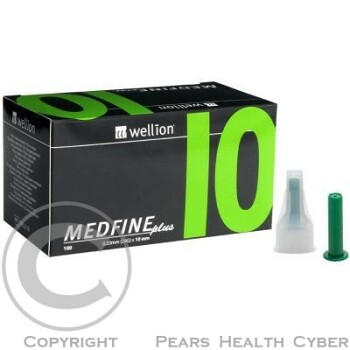Ihly WELLION MEDFINE PLUS 29Gx10mm 100ks inzulínová pera