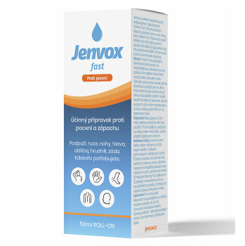 JENVOX Fast Roll-on Potenie a zápach 50 ml
