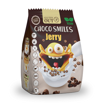 NERANO Raňajkové smajlíky kakaové 375 g (Bezlepkové chrumky a cereálie) - Sladké