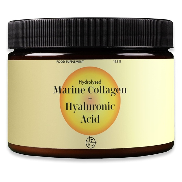 Jíme zdravě Marine Collagen + Hyaluronic Acid hydrolyzovaný kolagén s kyselinou hyalurónovou príchuť Mango 195 g