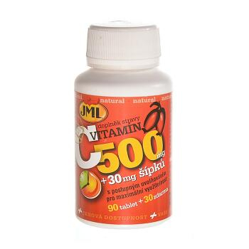 JML Vitamín C so šípkami tablety s postupným uvoľňovaním 500 mg 120 tabliet