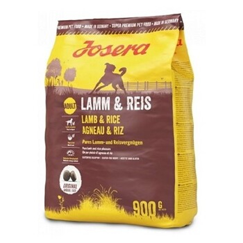 JOSERA Lamm & Rice granule pre psov 1 ks, Hmotnosť balenia (g): 900 g