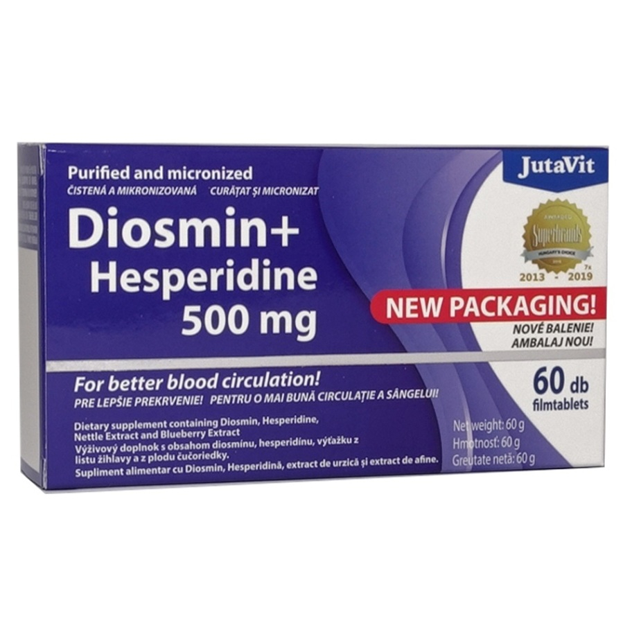 JutaVit Diosmín+Hesperidín 500 plus tbl 1x60 ks kúpite na Mojalekaren.sk