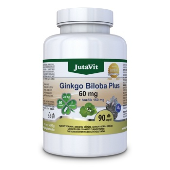 JUTAVIT Ginkgo biloba Plus 60 mg + horčík 150 mg 90 kapsúl