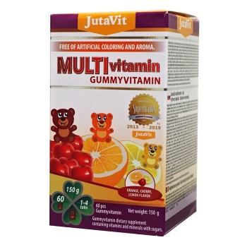 JUTAVIT Gumkáči MULTIvitamín pre deti 60 želé (Vitamíny, multivitamíny pro děti) - Viaczložkové - obrázok 2/2