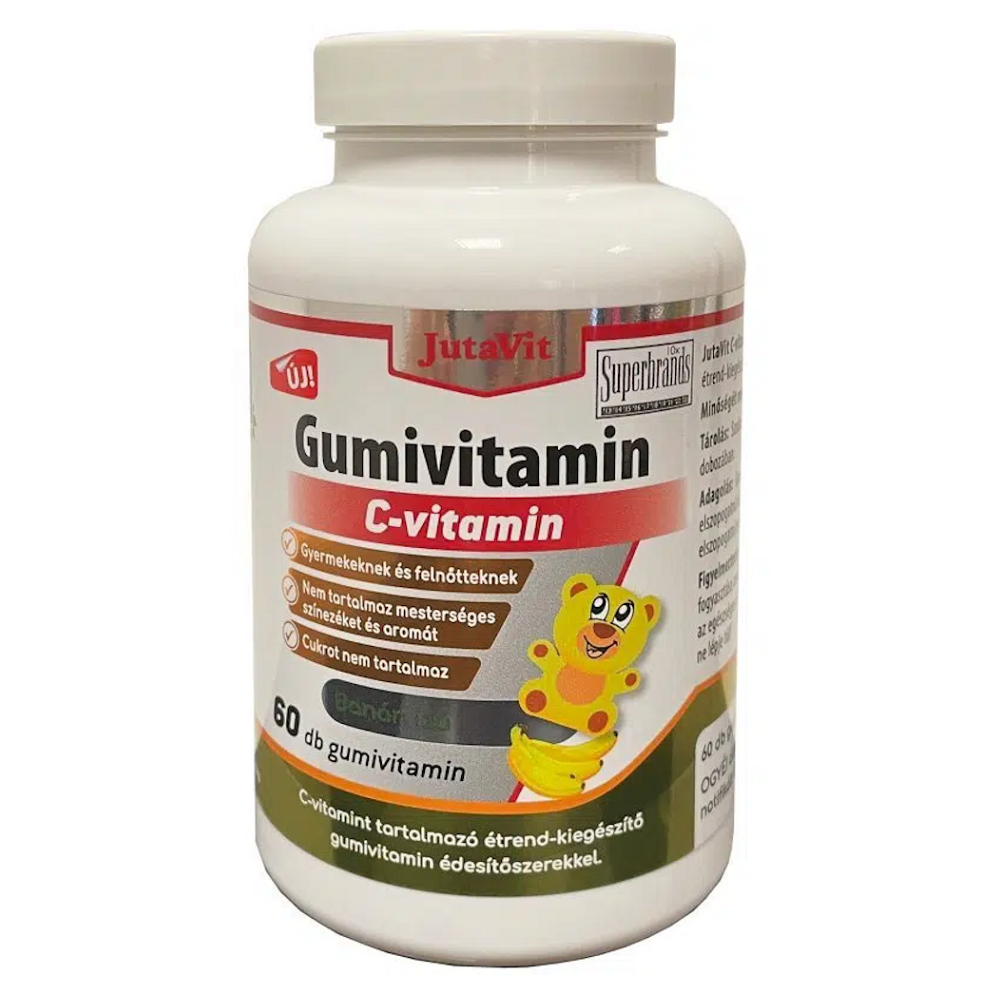 JutaVit Gumkáči Vitamín C 100 mg Kids gumenné medvedíky 60 tabliet kúpite na Mojalekaren.sk
