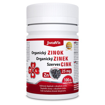 JUTAVIT Organický Zinok 25 mg 100 tabliet