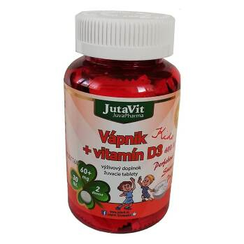 JUTAVIT Vápnik + vitamín D3 - kids 30 tabliet