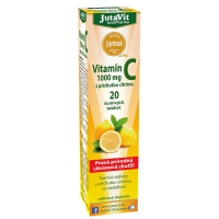 JUTAVIT Vitamín C 1000 mg s príchuťou citróna so sladidlom 20 šumivých tabliet
