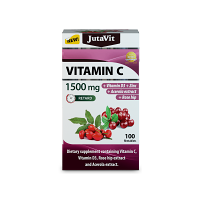 JUTAVIT Vitamín C 1500 mg s vitamínom D3 400IU, zinkom 15 mg, šípkami 10 mg a extraktom z aceroly 10 mg 100 tabliet