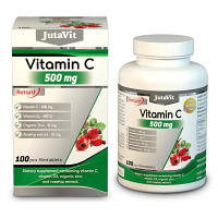 JUTAVIT Vitamín C 500 mg + D3 400 IU + zinok 15 mg s extraktom zo šípok 100 tabliet