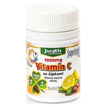 JUTAVIT Vitamín C so šípkami 1000 mg 30 tabliet, expirácie