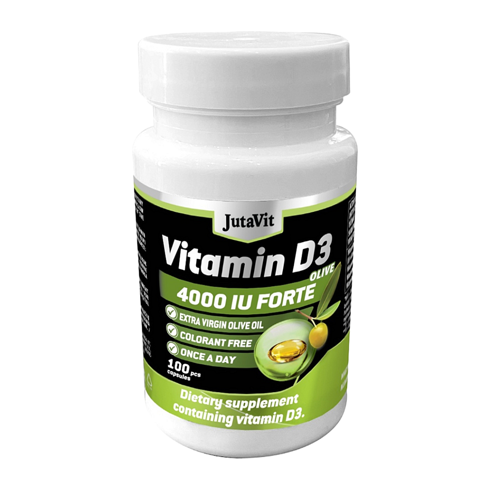 JutaVit Vitamín D3 4000 IU Forte Oliva 100 kapsúl