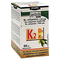JUTAVIT Vitamín K2 120 µg + D3 2000 IU + K1 700 µg 60 kapsúl