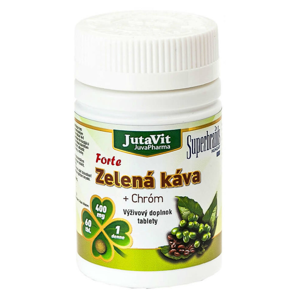 JUTAVIT Zelená káva forte + Chróm 60 tabliet kúpite na Mojalekaren.sk
