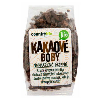 COUNTRY LIFE Kakaové bôby nepražené drvené BIO 100 g