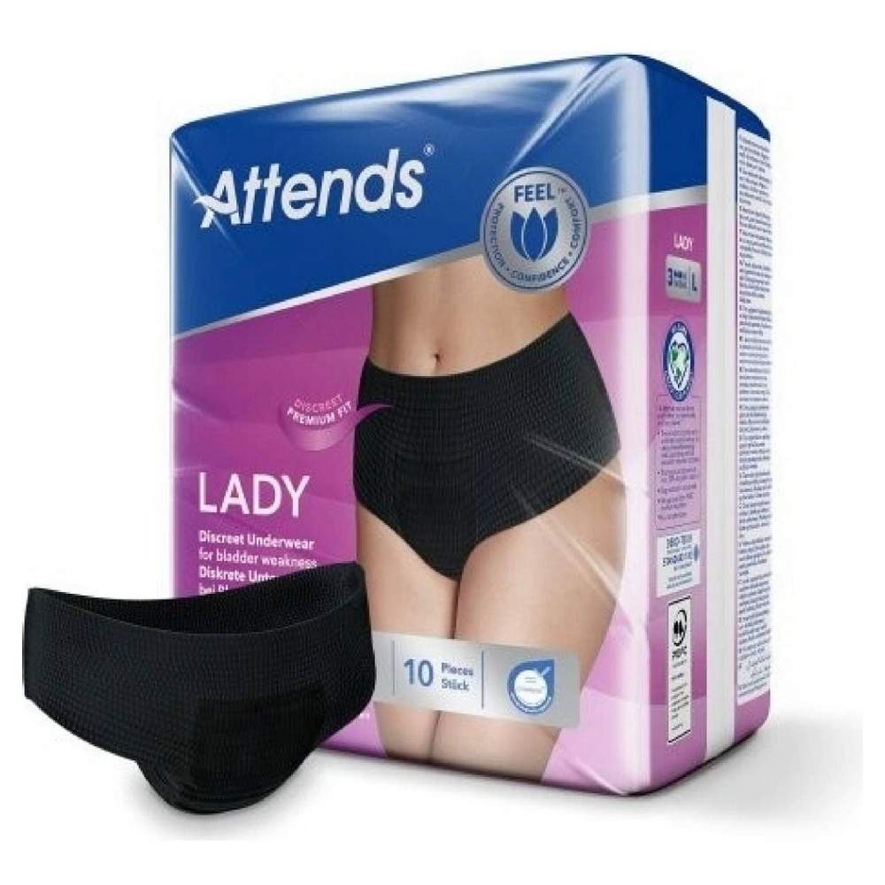 ATTENDS Lady Discreet 3 absorpčné nohavičky M 10 kusov