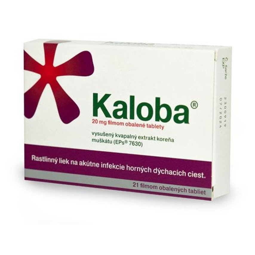 Kaloba Kaloba 20mg filmom obalené tablety na podporu zdravia dýchacích ciest 21 tbl kúpite na Mojalekaren.sk