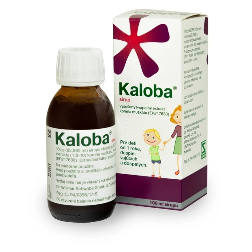 Kaloba Kaloba sirup bylinný sirup pri kašli a prechladnutí 100 ml kúpite na Mojalekaren.sk