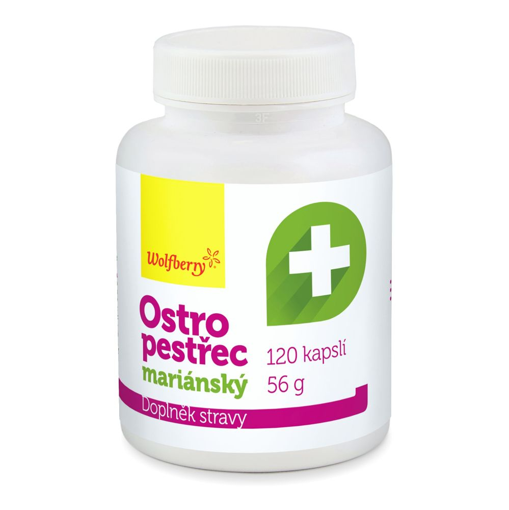 Wolfberry Pestrec mariánsky kapsuly na podporu trávenia 120 cps