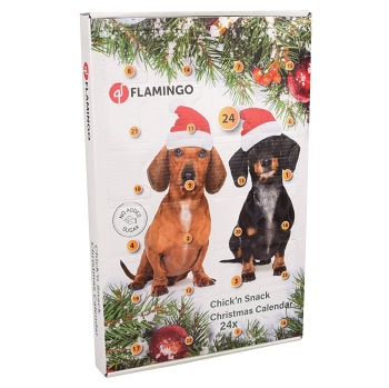 KARLIE FLAMINGO Adventný kalendár s kuracími maškrtami pre psov