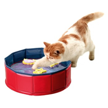 KARLIE FLAMINGO bazénik s 3 hračkami pre mačky 30x10 cm