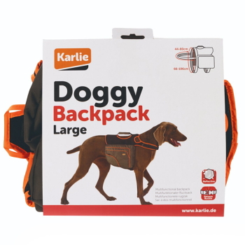 KARLIE Reflexný batoh pre psov zelená/oranžová veľkosť L 1 ks