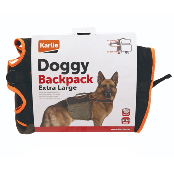 KARLIE Reflexný batoh pre psov zelená/oranžová veľkosť XL 1 ks