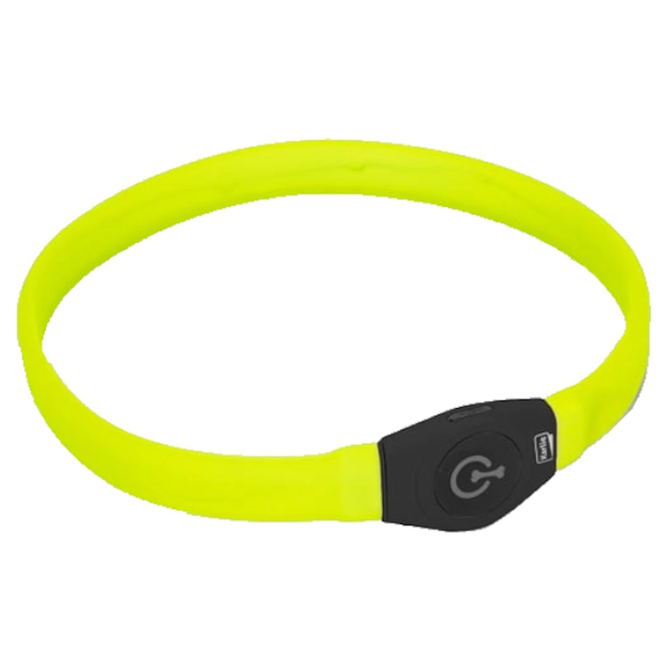 E-shop KARLIE Visio Light LED USB nabíjací obojok pre psov žltý 65 cm