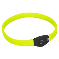 KARLIE Visio Light LED USB nabíjací obojok pre psov žltý 65 cm