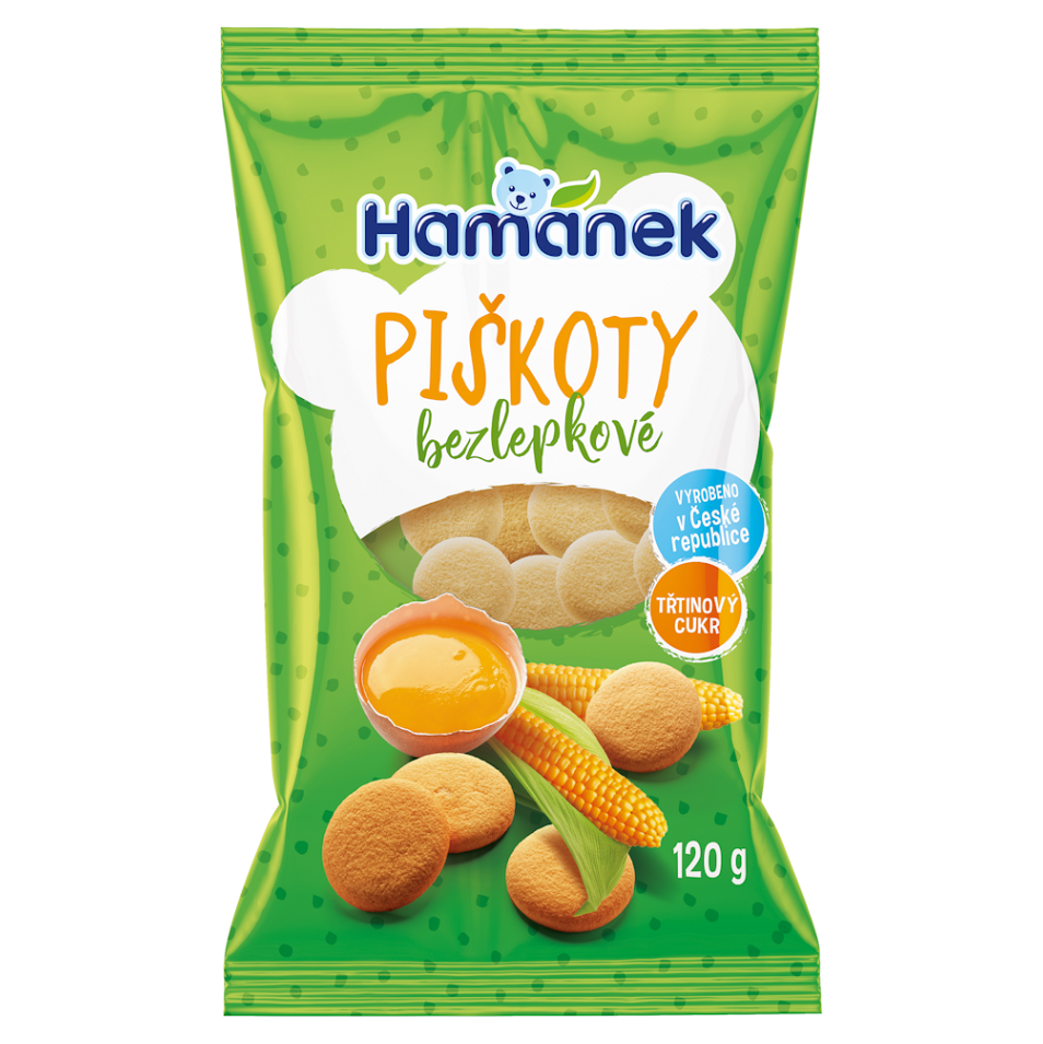 HAMÁNEK Bezlepkové piškóty 120 g