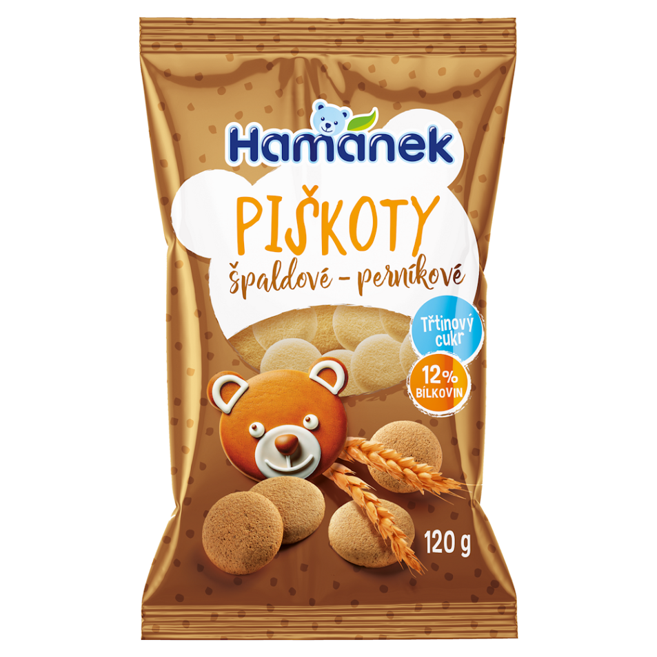 KÁVOVINY Piškóty špaldové perníkové 120 g