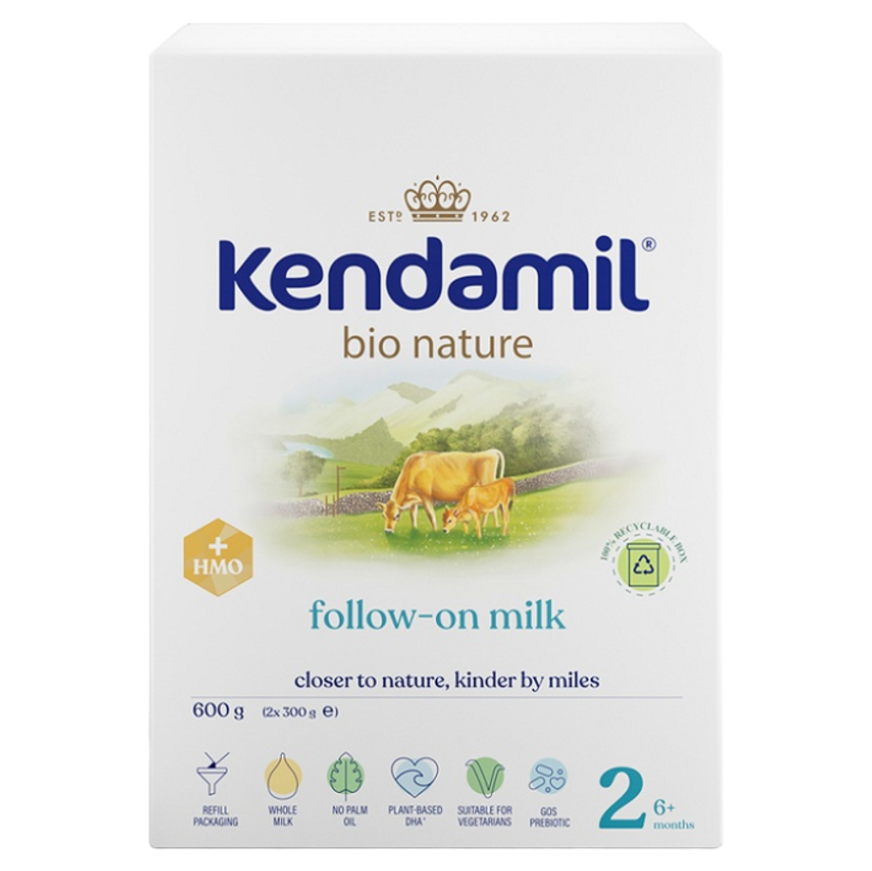 KENDAMIL 2 Nature HMO+ pokračovacie dojčenské mlieko BIO 600 g