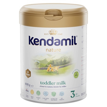 KENDAMIL Nature 3 HMO+ Pokračovacia mliečna dojčenská výživa od 10. mesiaca 800 g (Pokračovacie mlieka) - BIO