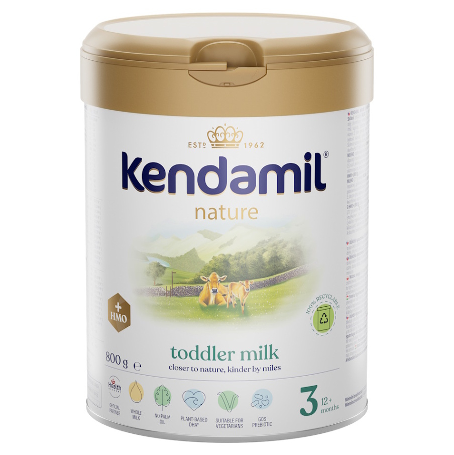 KENDAMIL Nature 3 HMO+ Pokračovacia mliečna dojčenská výživa od 10. mesiaca 800 g
