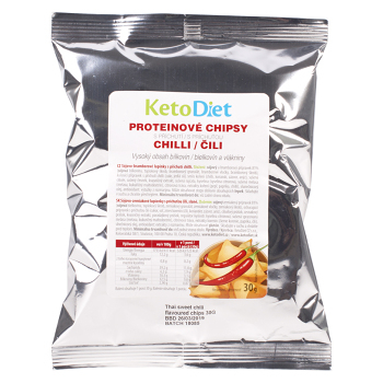 KETODIET Proteínové chipsy s príchuťou chilli 1 porcia, expirácie
