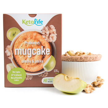 KETOLIFE Proteínový mugcake orechy a jablká 175 g
