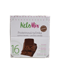 KETOMIX Proteínové tyčinky s príchuťou čokolády 16 ks