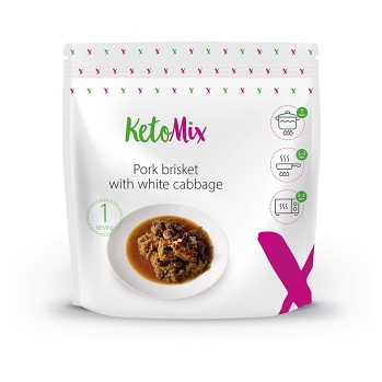 KETOMIX Bravčový bôčik s kapustou diétne hotové jedlo 250 g (KetoMix hotové jedlá) - obrázok 1/3