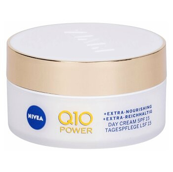 NIVEA Q10 power anti-wrinkle + extra nourishing denný pleťový krém SPF 15 50 ml