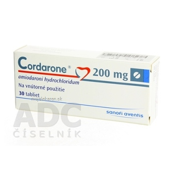 CORDARONE 200 mg tbl 200 mg 1x30