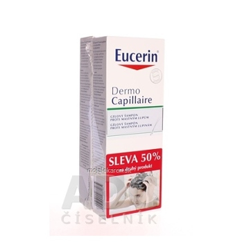 Eucerin DermoCapillaire šampón proti mastným lupinám 2x250 ml