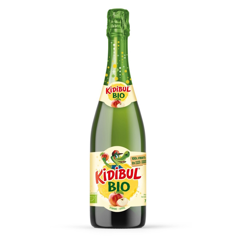 KIDIBUL Detský šumivý nápoj jablko BIO 750 ml