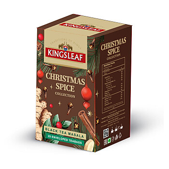 KINGSLEAF Xmas black masala čierny čaj 20 sáčkov (Čierne čaje)